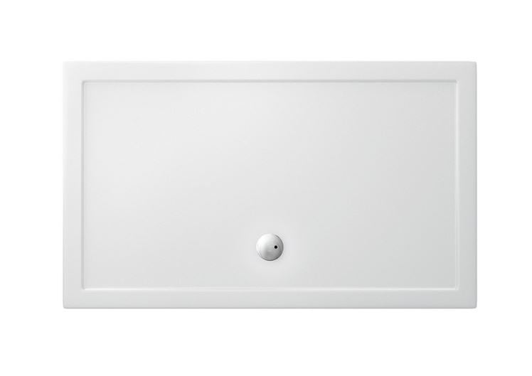 Britton Rectangle 1500 x 900 x 35mm Rectangular tray - White Gloss