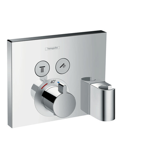 Hansgrohe Select Thermostatic Valve, 2 Outlets, Handset