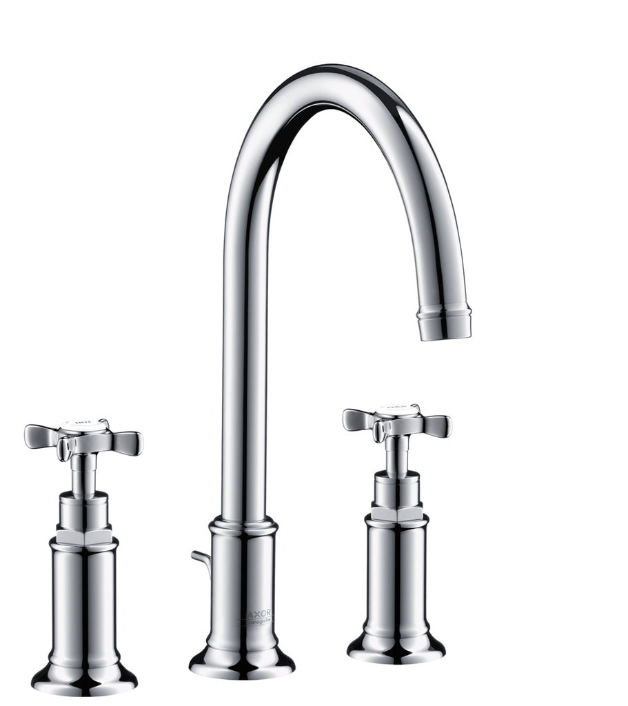 Hansgrohe Axor Montreux 3-Hole Mixer, Handles, Pop-Up Waste