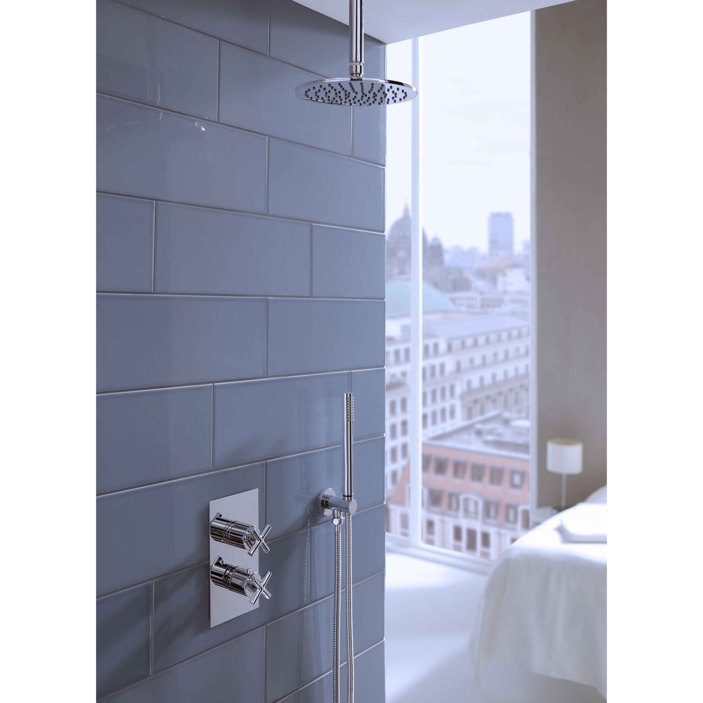 Just Taps Plus Solex Thermostatic Concealed 1 Outlet Shower Valve, Vertical