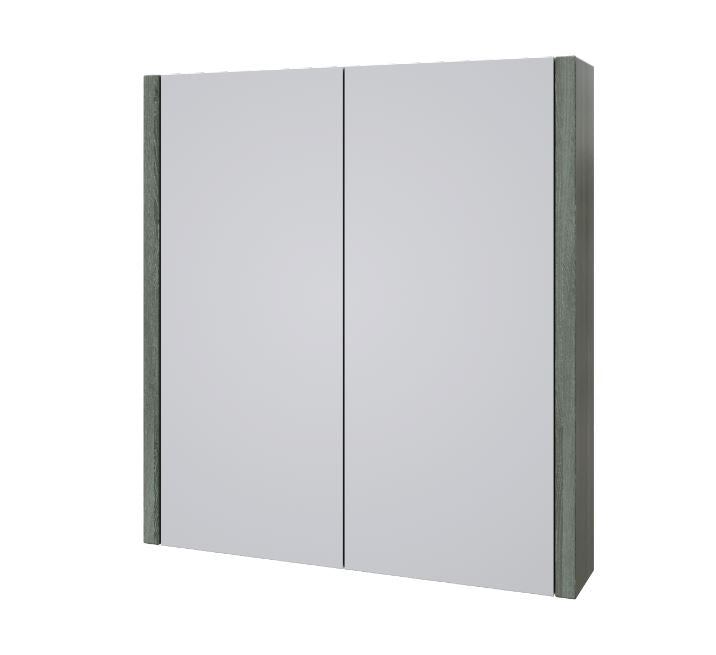 SW6 Purity 600mm Mirrored Cabinet - Grey Ash