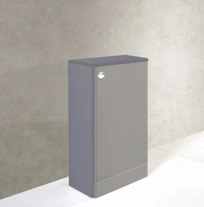 SW6 Options 500mm WC Unit w/ Concealed Cistern - Basalt Grey