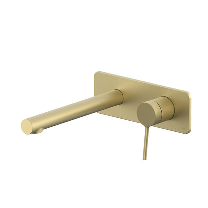 Vado Safari Lever Wall Mounted Basin Mixer for Low Pressure System with Square Backplate