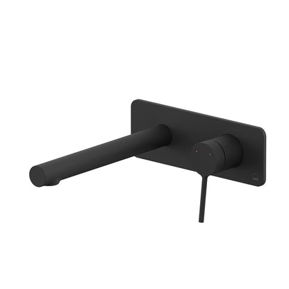 Vado Safari Lever Wall Mounted Basin Mixer for Low Pressure System with Square Backplate