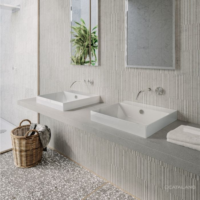 Catalano Zero 50 Basin-Ceramic White, Towel Rail not Inc