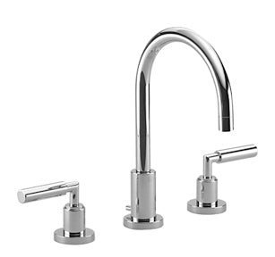 Dornbracht Tara 3 hole basin mixer with pop-up waste - Polished Chrome