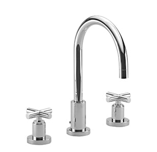 Dornbracht 3 hole basin mixer with pop-up waste - Matt Black