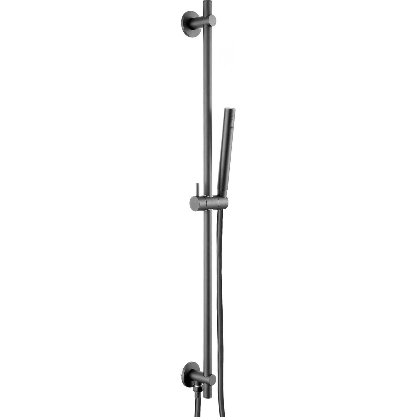 Just Taps Plus Vos Slide Rail with Single Function Hand Shower and Hose with Bottom Outlet 900mm