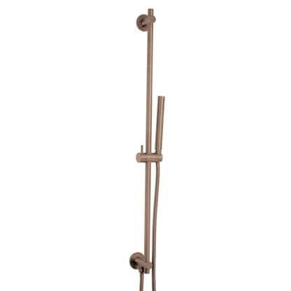 Just Taps Plus Vos Slide Rail with Single Function Hand Shower and Hose with Bottom Outlet 900mm