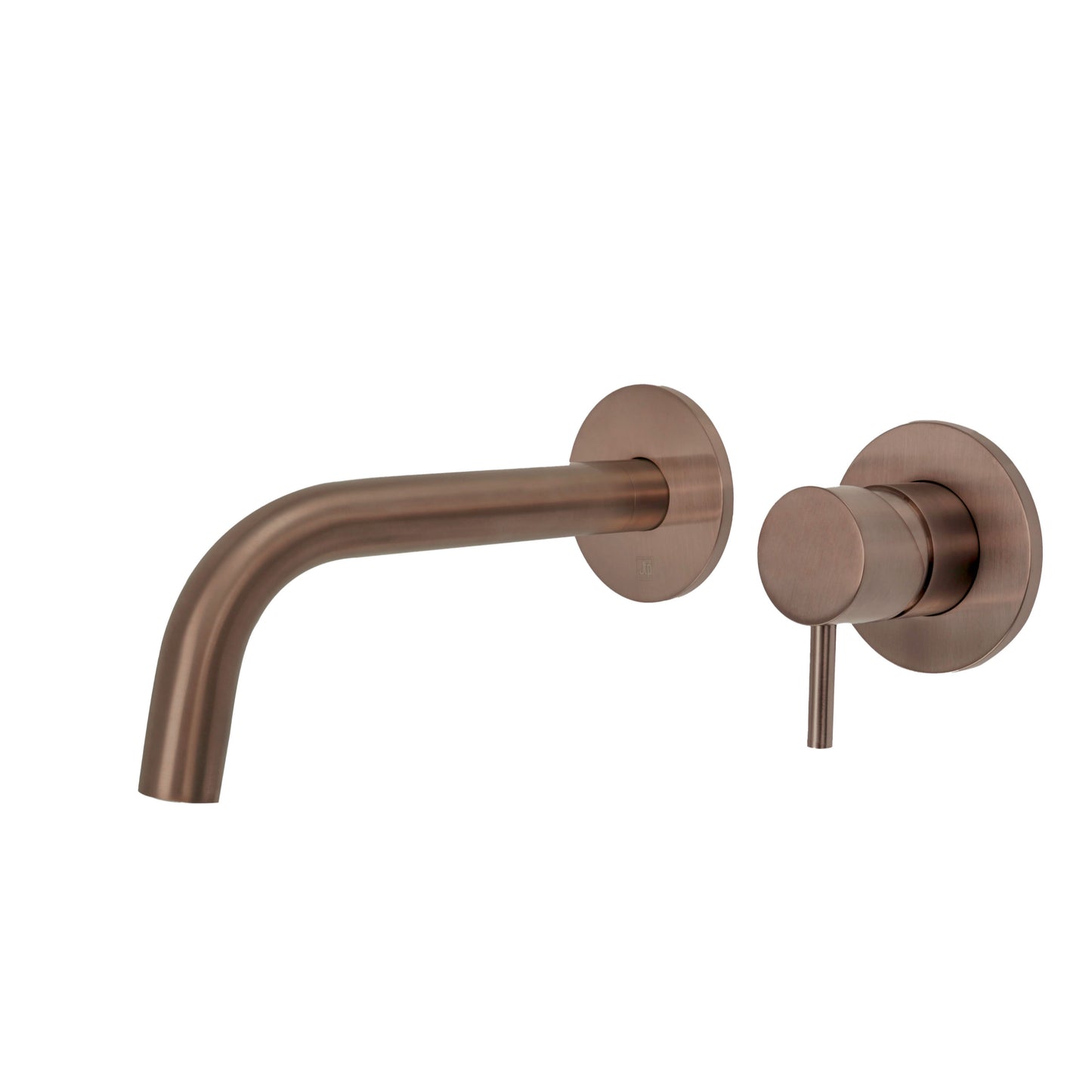 Just Taps Plus Vos Single Lever Wall Mounted Basin Mixer with Slim Spout