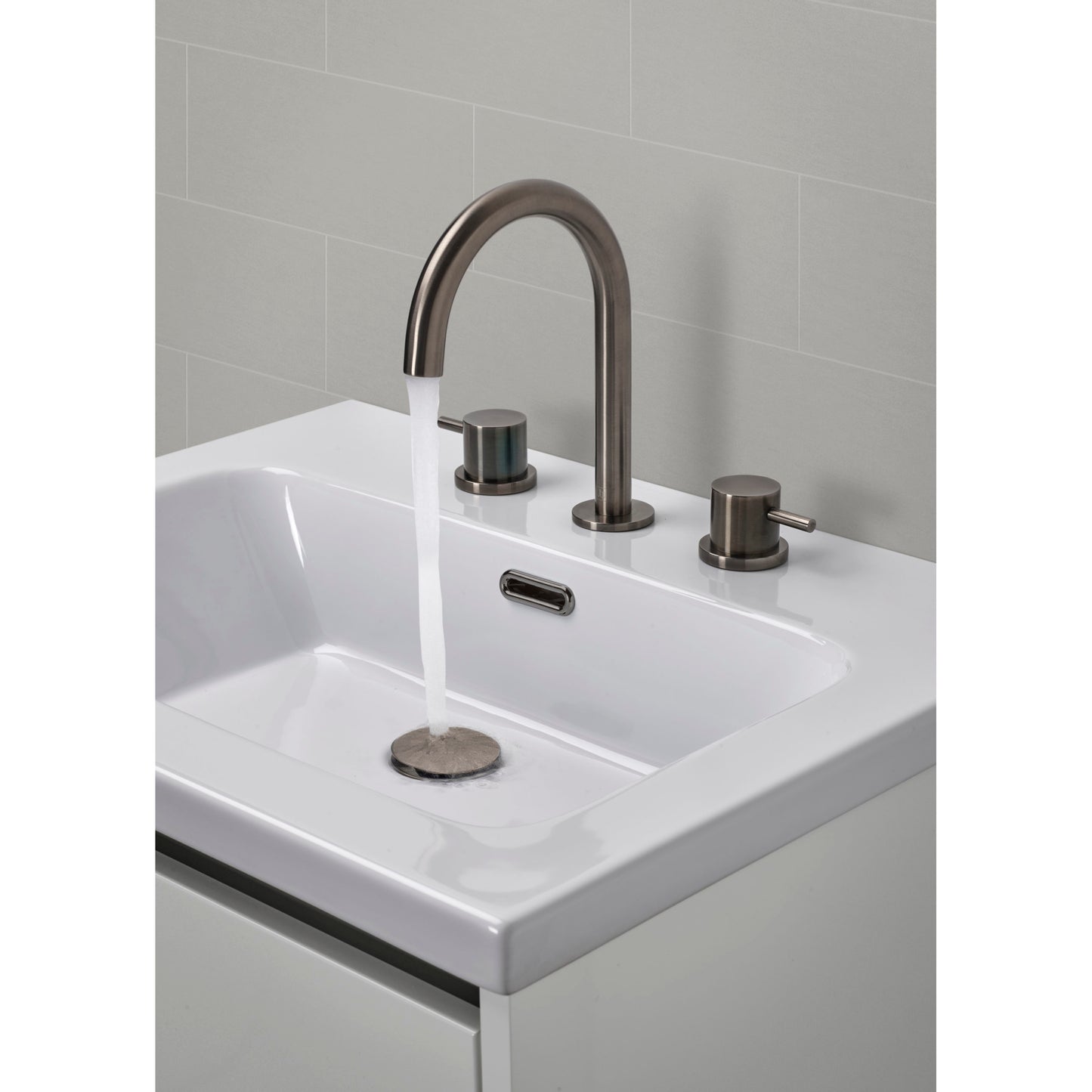 Just Taps Plus Vos 3 Hole Deck Mounted Basin Mixer
