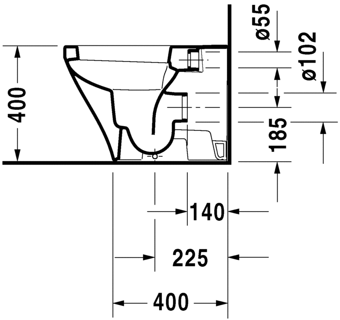 Discover Duravit Durastyle Back To Wall WC Pan for Bathrooms