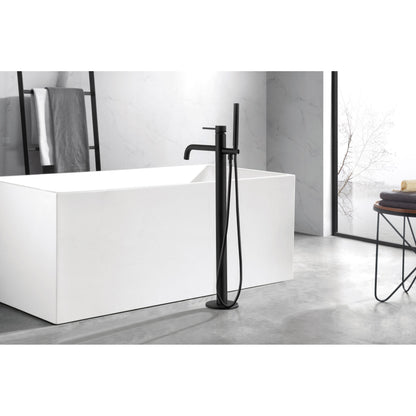 Just Taps Plus Vos Floor Standing Bath Mixer Designer Handle With Kit
