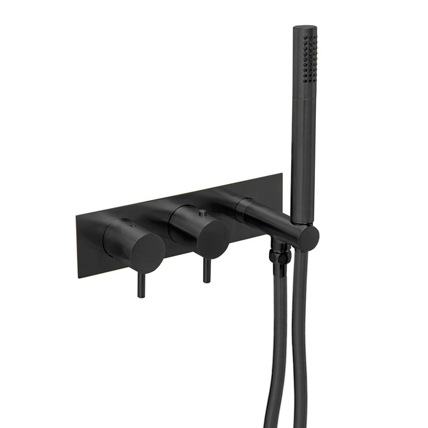 Just Taps Plus Vos Thermostatic Concealed 2 Outlet Shower Valve, Handset