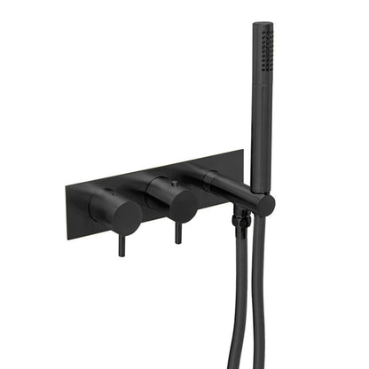 Just Taps Plus Vos Thermostatic Concealed 2 Outlet Shower Valve, Handset