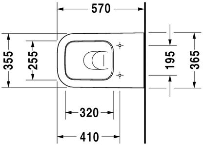 Duravit Happy D.2 Back To Wall WC Pan For Modern Elegance