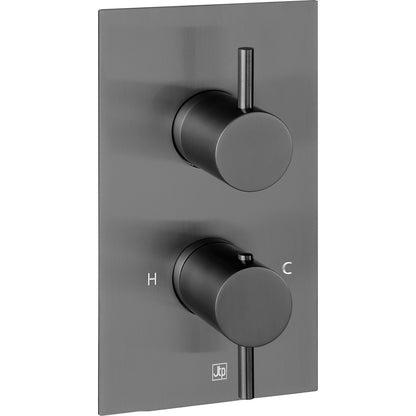 Just Taps Plus Vos Thermostatic Concealed 2 Outlet Shower Valve