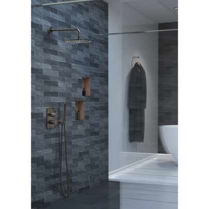 Just Taps Plus Vos Thermostatic Concealed 2 Outlet Shower Valve