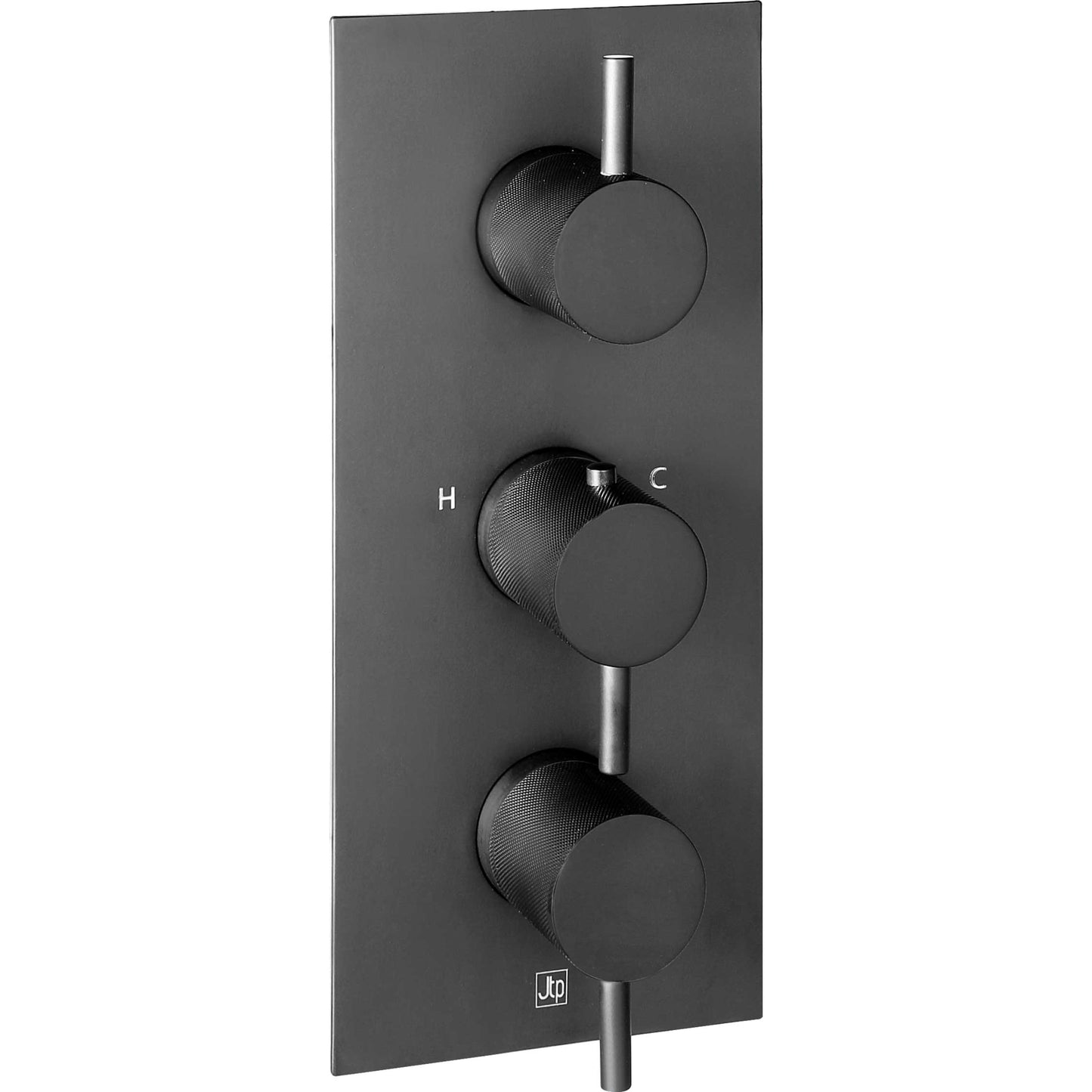 Just Taps Plus Vos Thermostatic Concealed 3 Outlet Shower Valve, Vertical