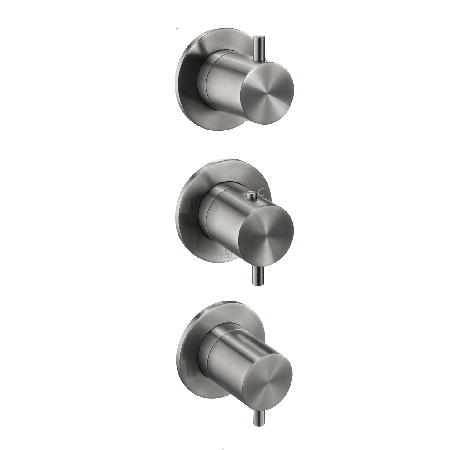 Just Taps Plus Vos Modular 3 Handle 3 Outlet Thermostatic Shower Valve