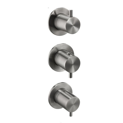 Just Taps Plus Vos Modular 3 Handle 3 Outlet Thermostatic Shower Valve