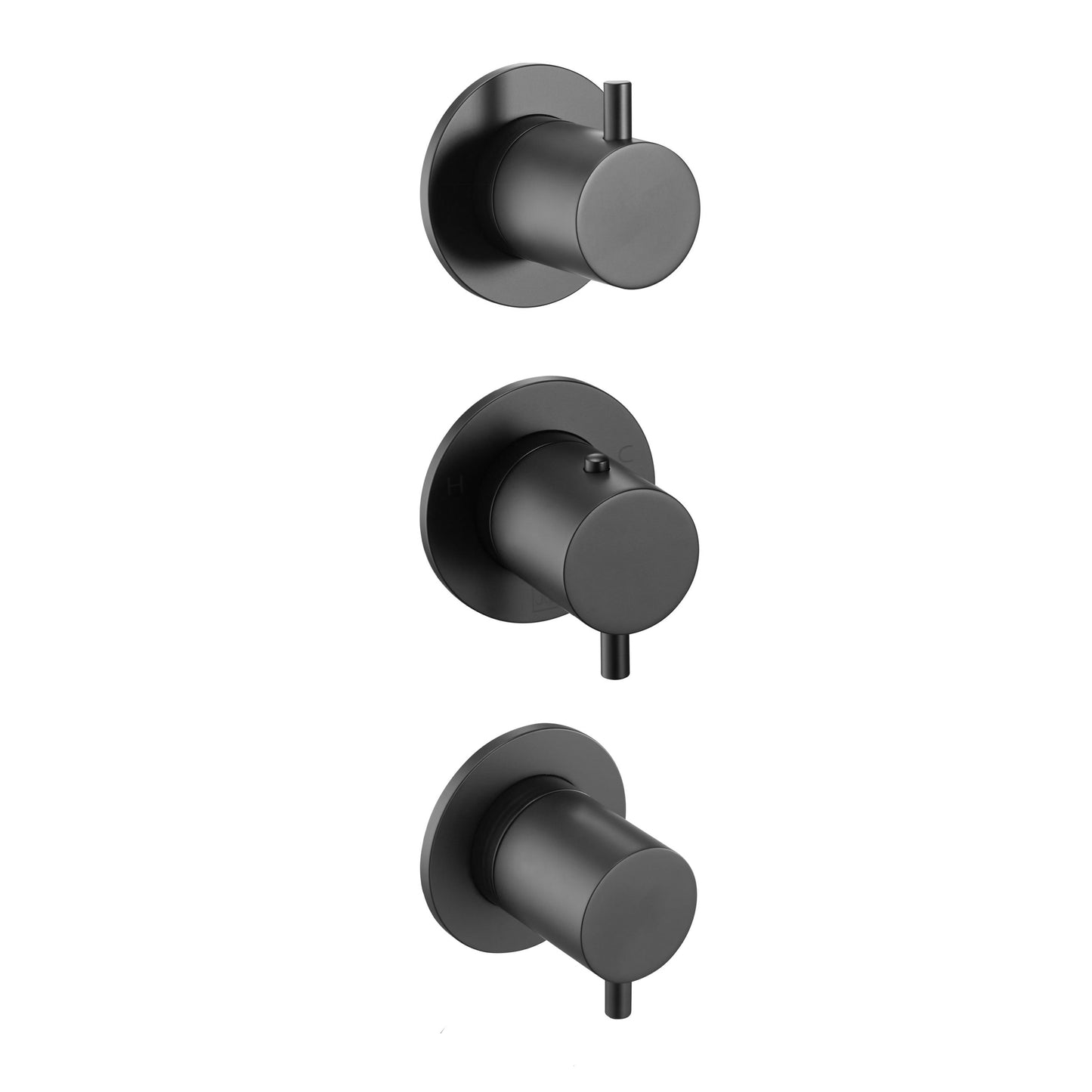 Just Taps Plus Vos Modular 3 Handle 3 Outlet Thermostatic Shower Valve