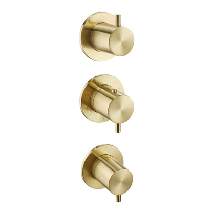 Just Taps Plus Vos Modular 3 Handle 3 Outlet Thermostatic Shower Valve
