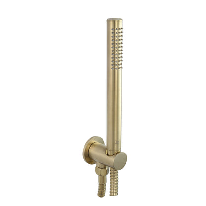 Just Taps Plus Vos Round Water Outlet with Holder Plastic Hose Slim Hand Shower