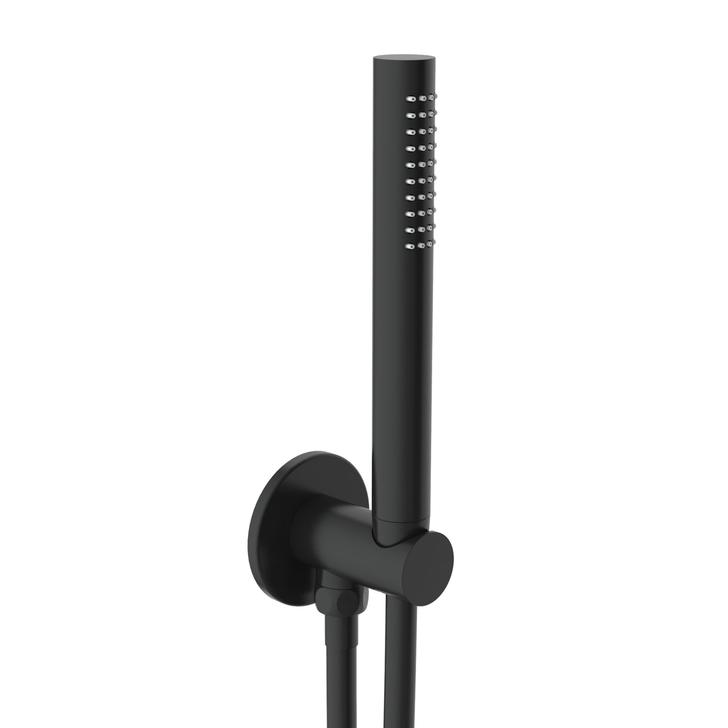 Just Taps Plus Vos Round Water Outlet with Holder Plastic Hose Slim Hand Shower
