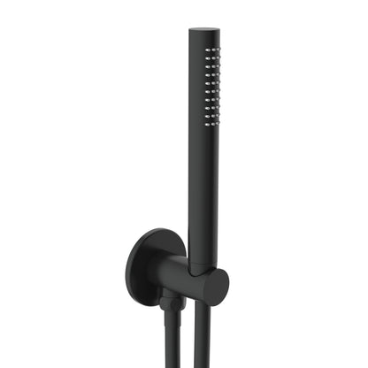 Just Taps Plus Vos Round Water Outlet with Holder Plastic Hose Slim Hand Shower