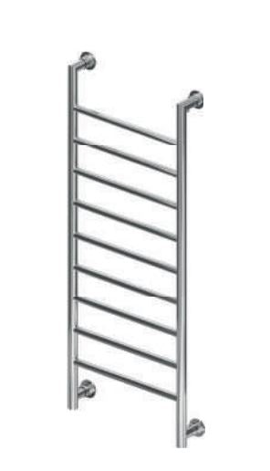 1200 X 600mm Mitre Designer Matt Chrome Heated Towel Rail