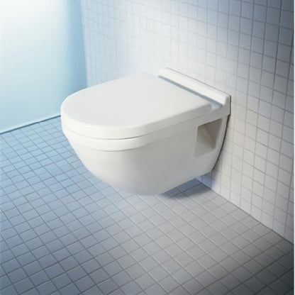 Duravit Starck 3 Wall Hung WC Toilet Pan in White Gloss