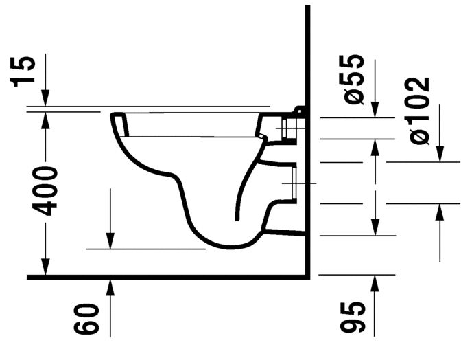 Discover Luxury in Duravit D-Code Compact Wall Hung WC Pan