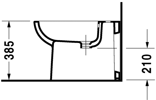 Duravit DCode 1 Tap Hole Floor Standing Back To Wall