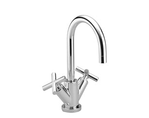Dornbracht Tara single hole basin mixer with pop-up waste - Chrome