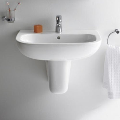 Duravit DCode 600 x 460 1 Tap Hole Basin  White