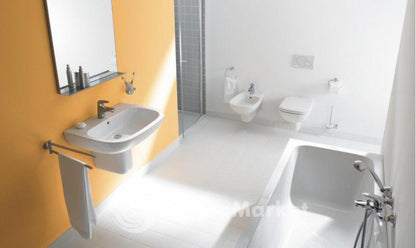 Duravit D-Code 550 x 430 1 Tap Hole Basin White
