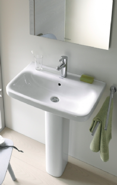 Duravit Durastyle Basin With Semi Pedestal 600mm