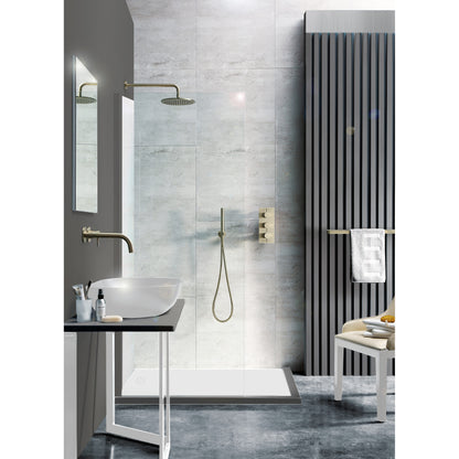 Just Taps Plus Vos Round Shower Head 200mm