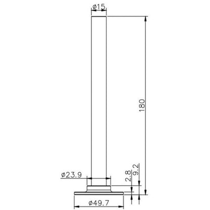 Just Taps Plus Angled Radiator Valve with Pipe and Flange