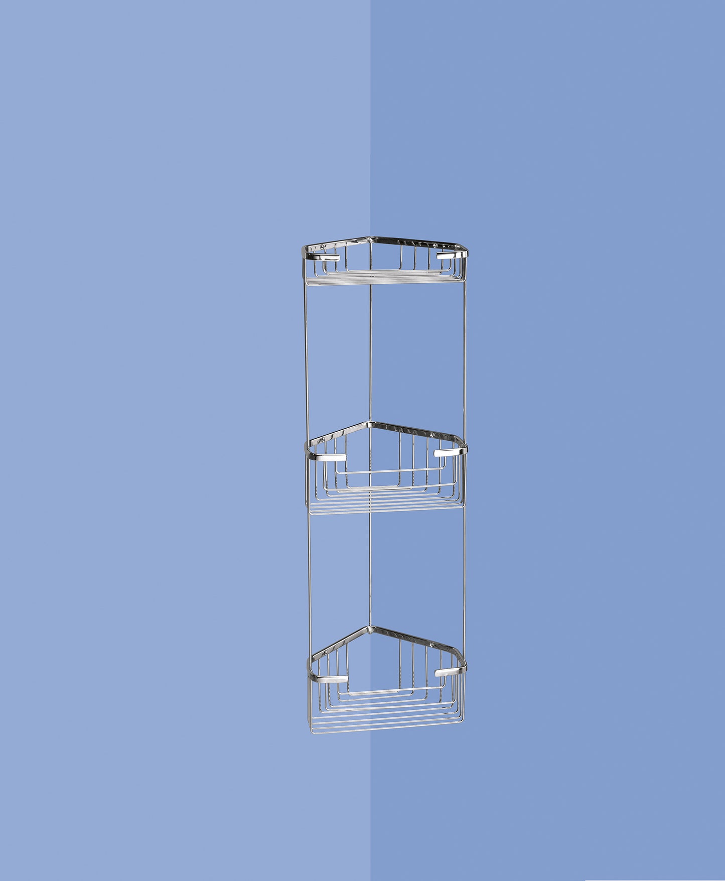 Bathroom Origins Gedy Triple Corner Wire Basket