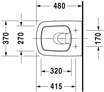 Duravit Durastyle Compact Wall Hung WC Pan