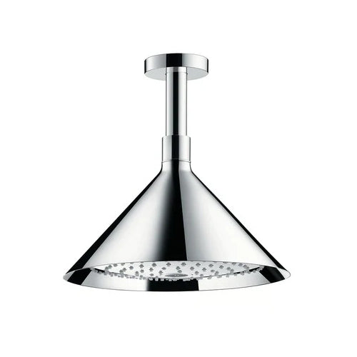 Hansgrohe Axor AIR 240mm 2 Jet Chrome Ceiling Mounted Shower Head With Ceiling Arm