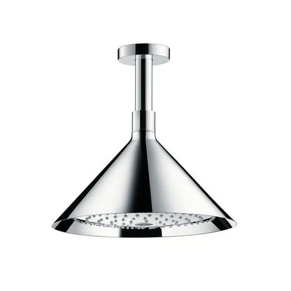 Hansgrohe Axor AIR 240mm 2 Jet Chrome Ceiling Mounted Shower Head With Ceiling Arm