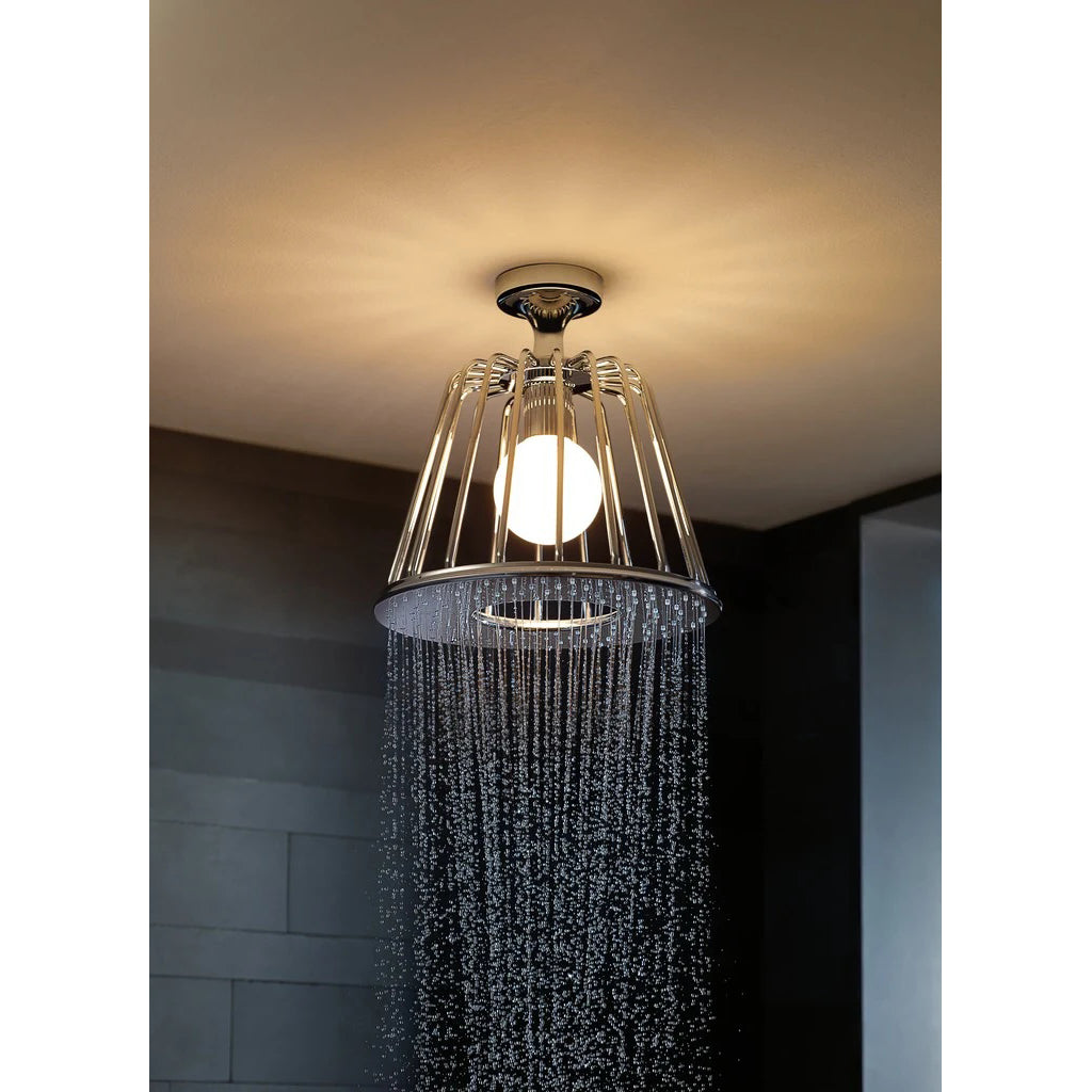 Hansgrohe Axor Lamp 1-Jet Chrome Shower 275mm with Light
