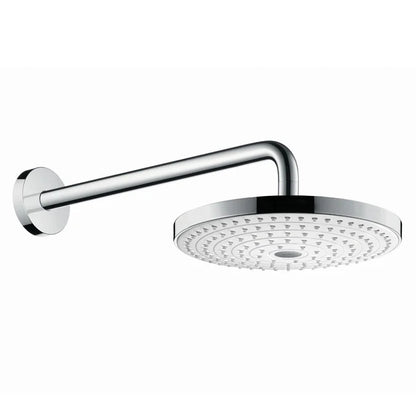 Hansgrohe Raindance Select S 240 2jet White/Chrome Overhead Shower With Shower Arm 390mm