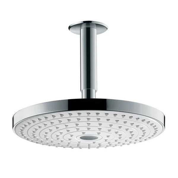 Hansgrohe Raindance Select S 240 2jet Chrome 240mm Overhead Shower With Ceiling Arm