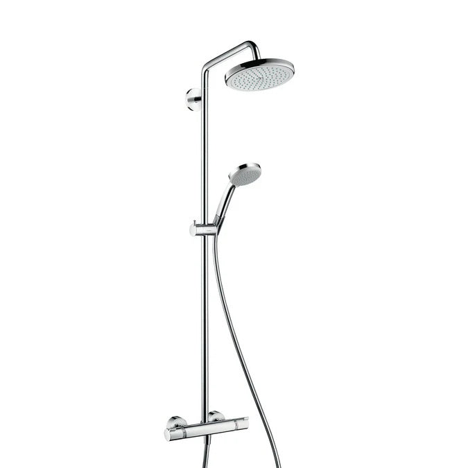 Hansgrohe Croma 220 Showerpipe w/ Swivelling Shower Arm