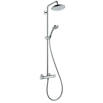 Hansgrohe Croma 220 Showerpipe w/ Swivelling Shower Arm