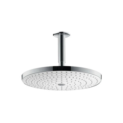 Hansgrohe Raindance Select S 300 2jet White/Chrome 300mm Overhead Shower With Ceiling Arm